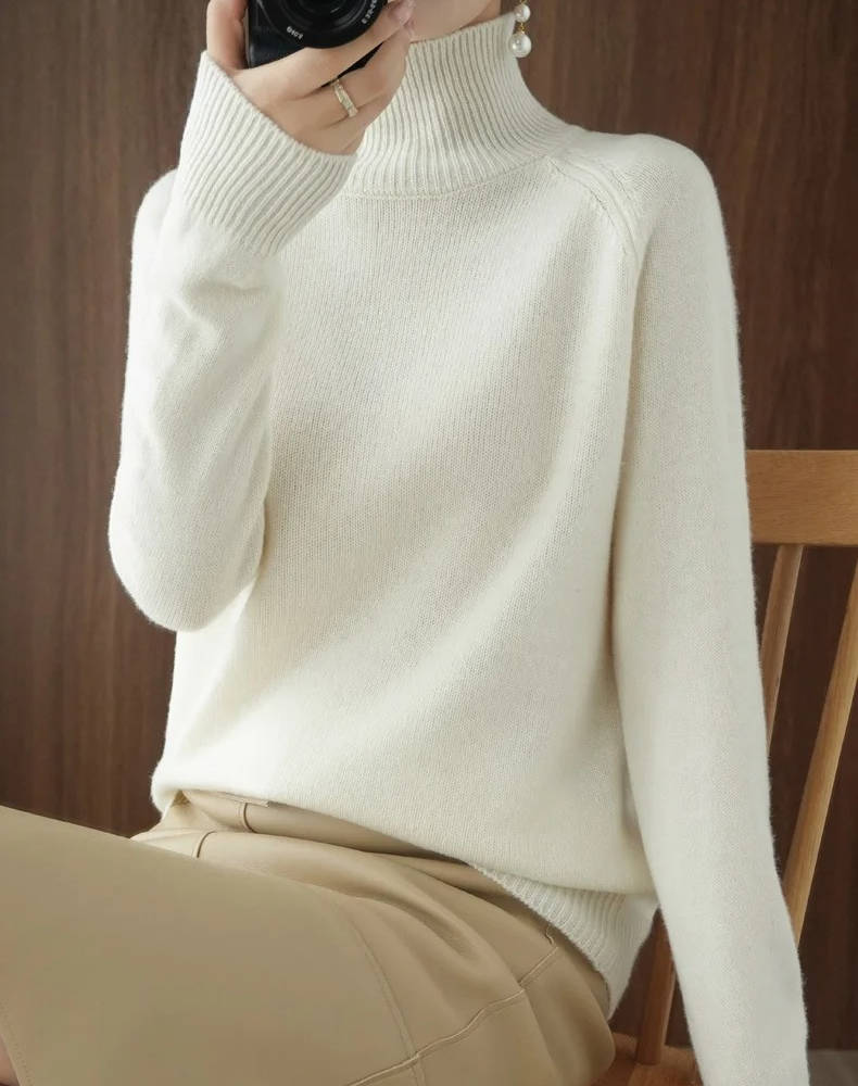 Damen Kaschmir Rollkragenpullover