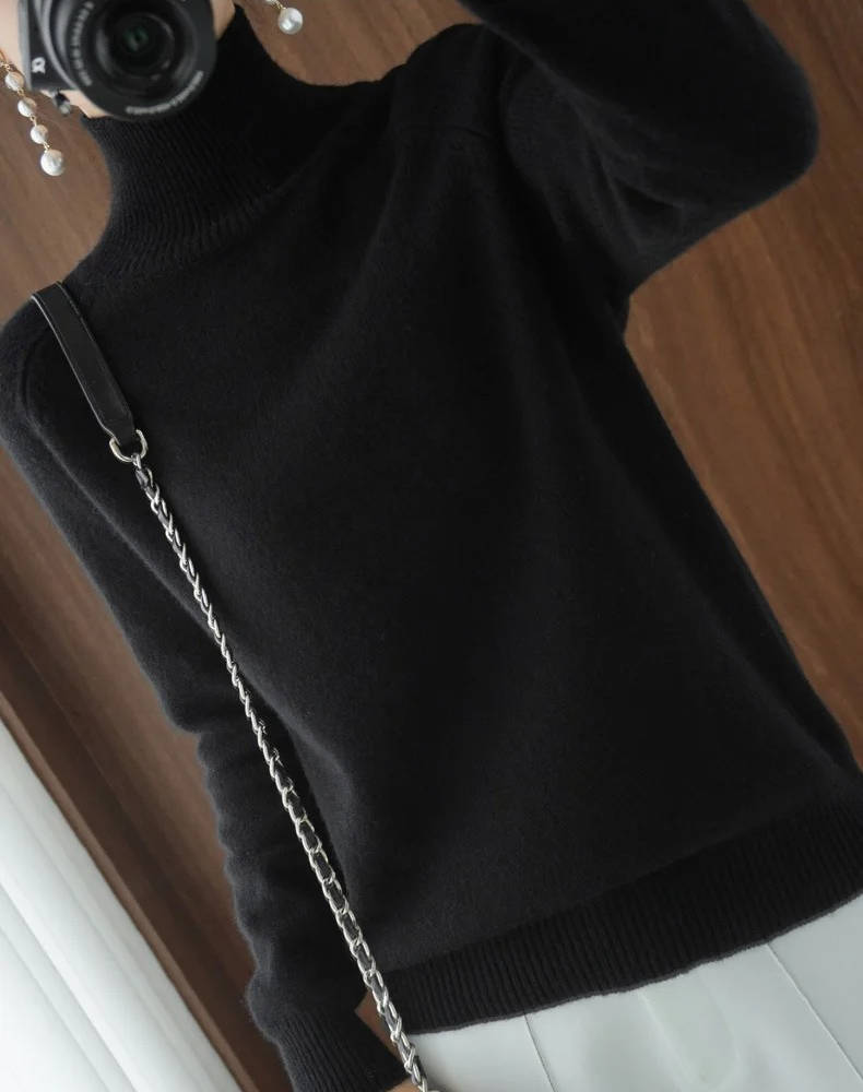 Damen Kaschmir Rollkragenpullover