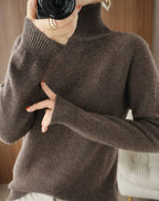 Damen Kaschmir Rollkragenpullover