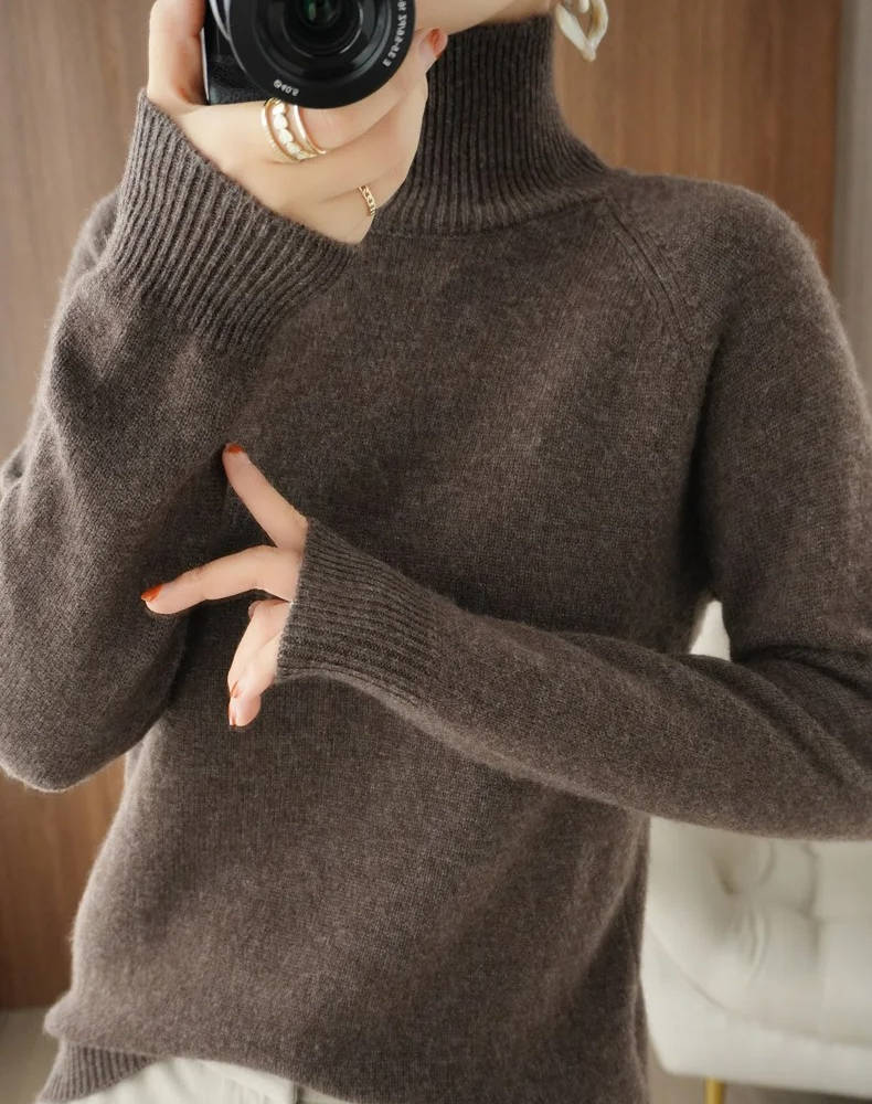 Damen Kaschmir Rollkragenpullover