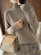 Damen Kaschmir Rollkragenpullover