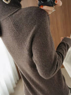 Damen Kaschmir Rollkragenpullover