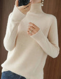 Damen Kaschmir Rollkragenpullover