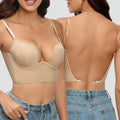 Damen BH Push Up mit transparenten Trägern