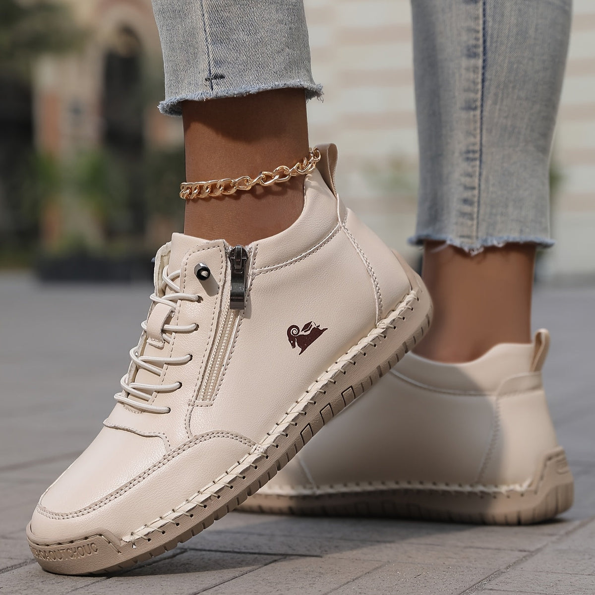 Damen Sneaker mit gepolsterter Sohle