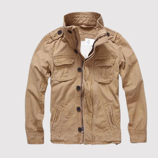 Herren Feldjacke mit Stehkragen und Taschen