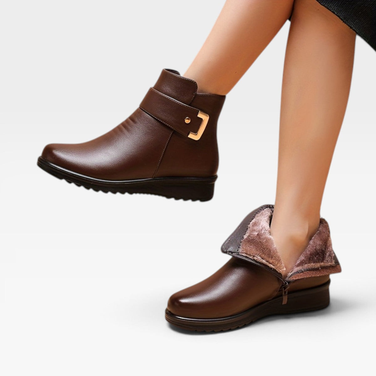 Damen Stiefeletten mit Keilabsatz