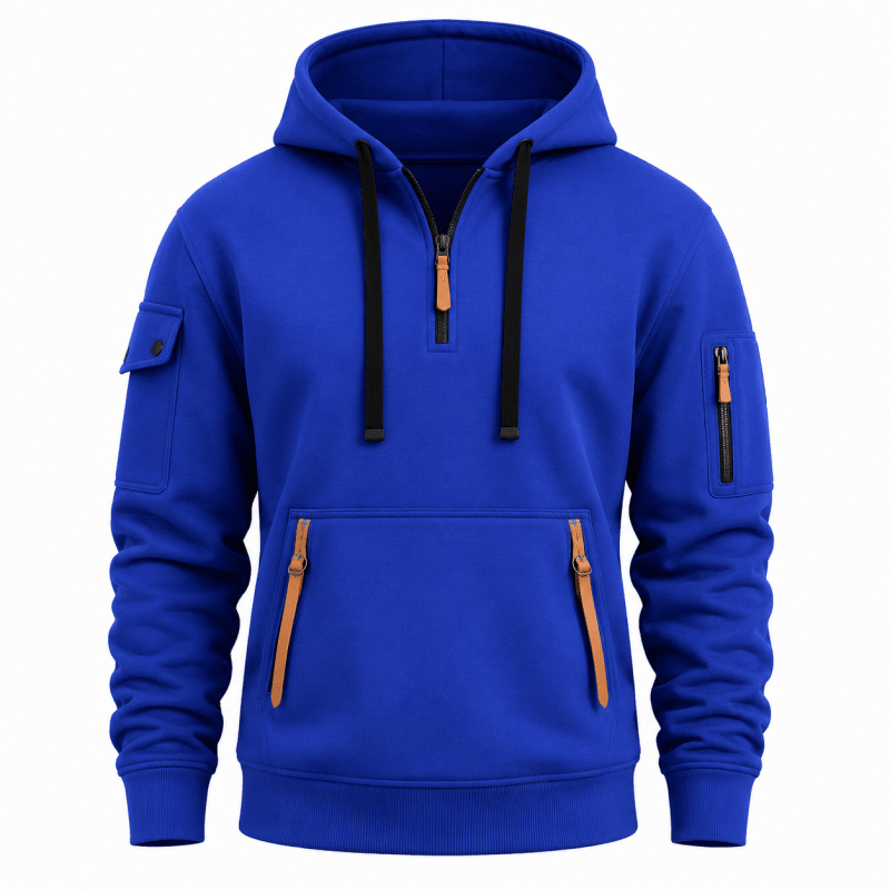 Herren Hoodie mit Reissverschluss und Fronttasche