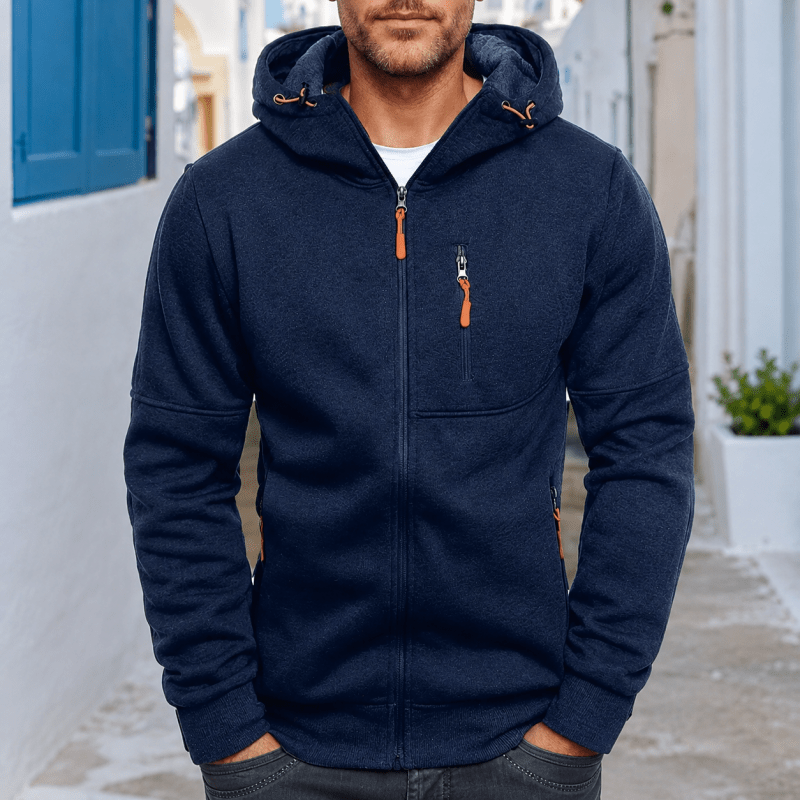 Herren Hoodie mit Reissverschluss und Kapuze
