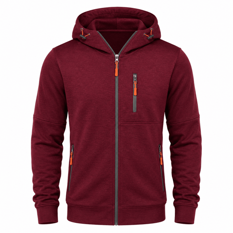 Herren Hoodie mit Reissverschluss und Kapuze