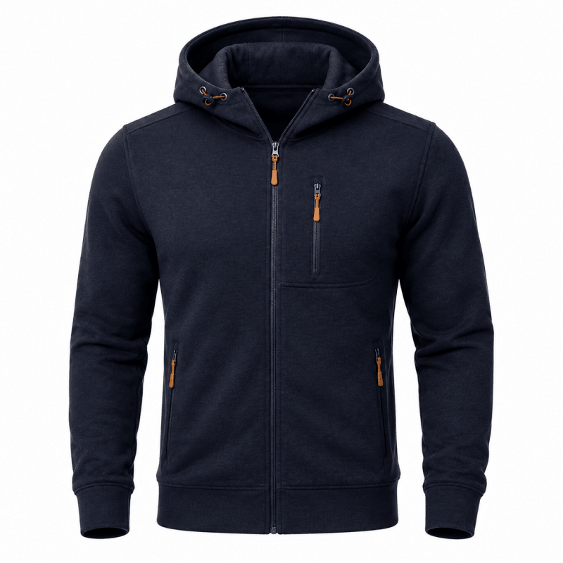 Herren Hoodie mit Reissverschluss und Kapuze