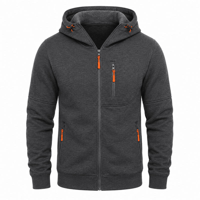 Herren Hoodie mit Reissverschluss und Kapuze