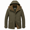 Herren Winterjacke mit abnehmbarer Kapuze