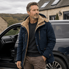 Herren Winterjacke mit abnehmbarer Kapuze