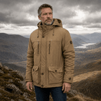 Herren Winterjacke mit abnehmbarer Kapuze
