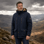 Herren Winterjacke mit abnehmbarer Kapuze