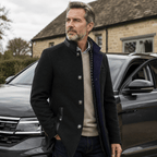 Herren Pea Coat aus Wollmischung