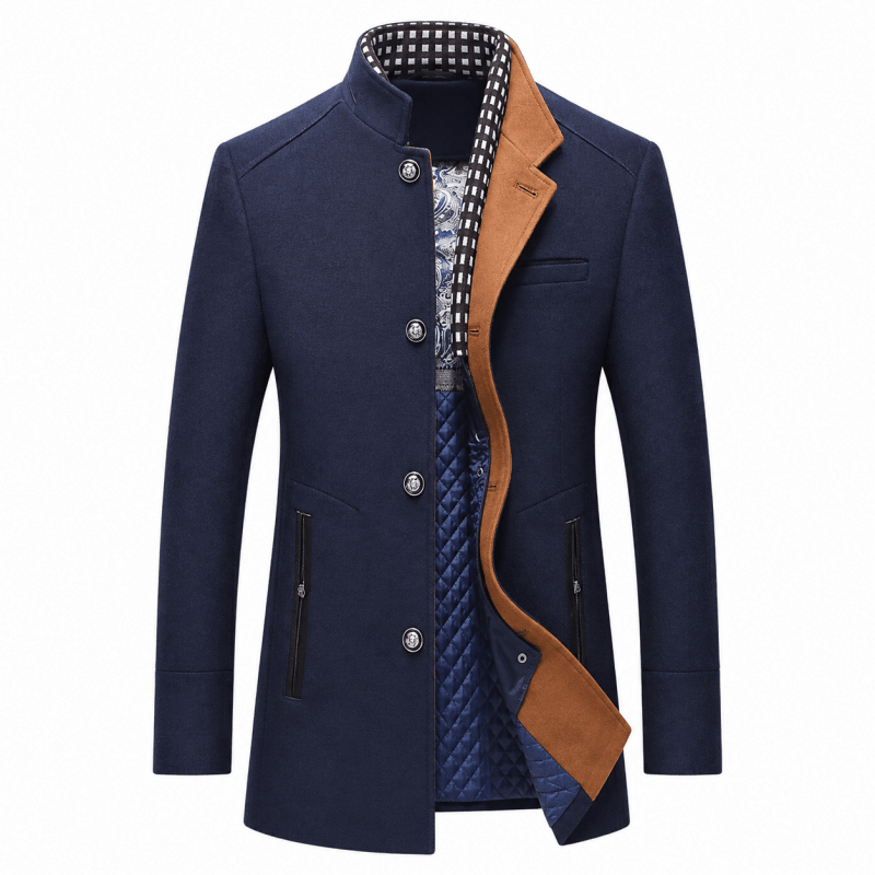 Herren Pea Coat aus Wollmischung