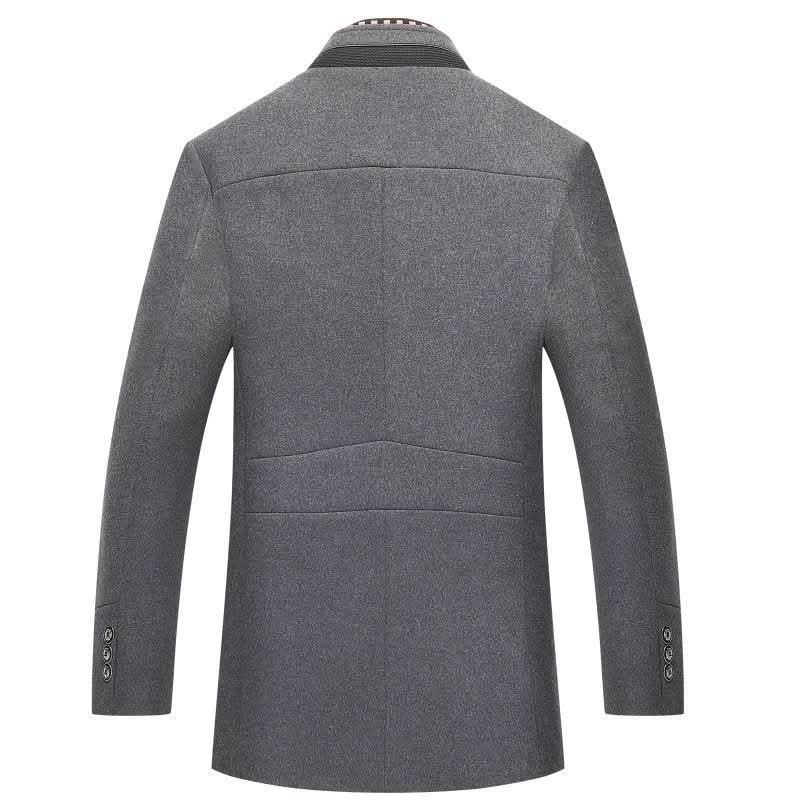 Herren Pea Coat aus Wollmischung