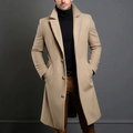 Herren langer Mantel im Slim Fit