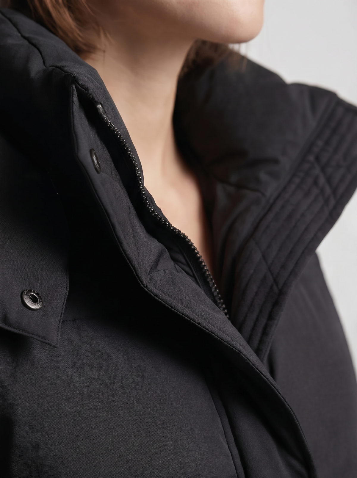 Damen Steppjacke oversize mit Kapuze