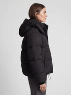 Damen Steppjacke oversize mit Kapuze