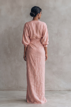 Damen Maxikleid mit Wickelausschnitt