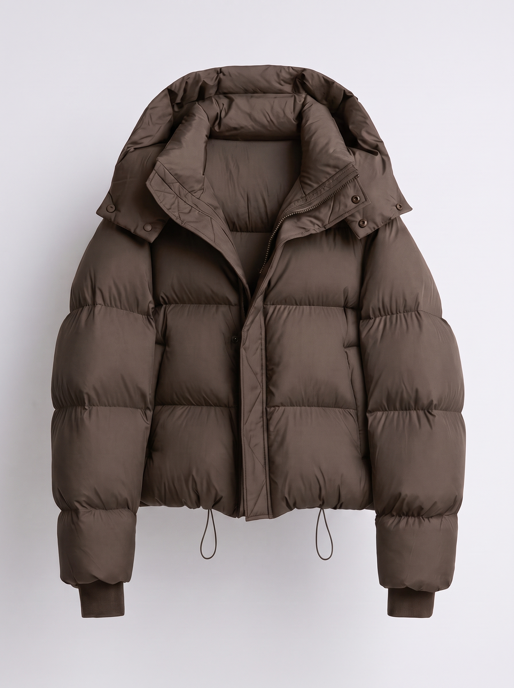 Damen Steppjacke oversize mit Kapuze