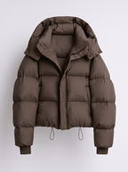 Damen Steppjacke oversize mit Kapuze