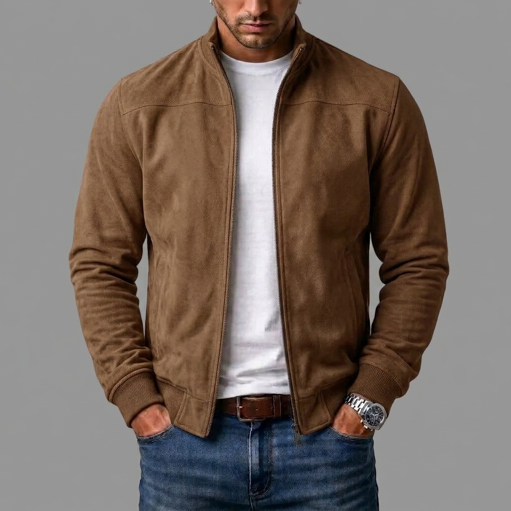 Herren Bomberjacke mit Stehkragen