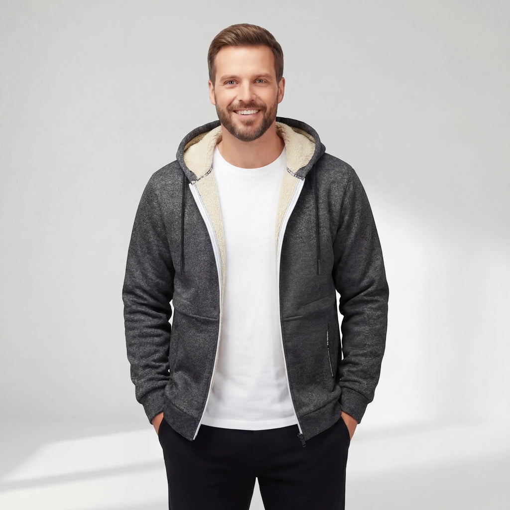 Herren Kapuzenjacke mit Reissverschluss