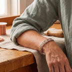 Kupferarmband mit Flechtmuster