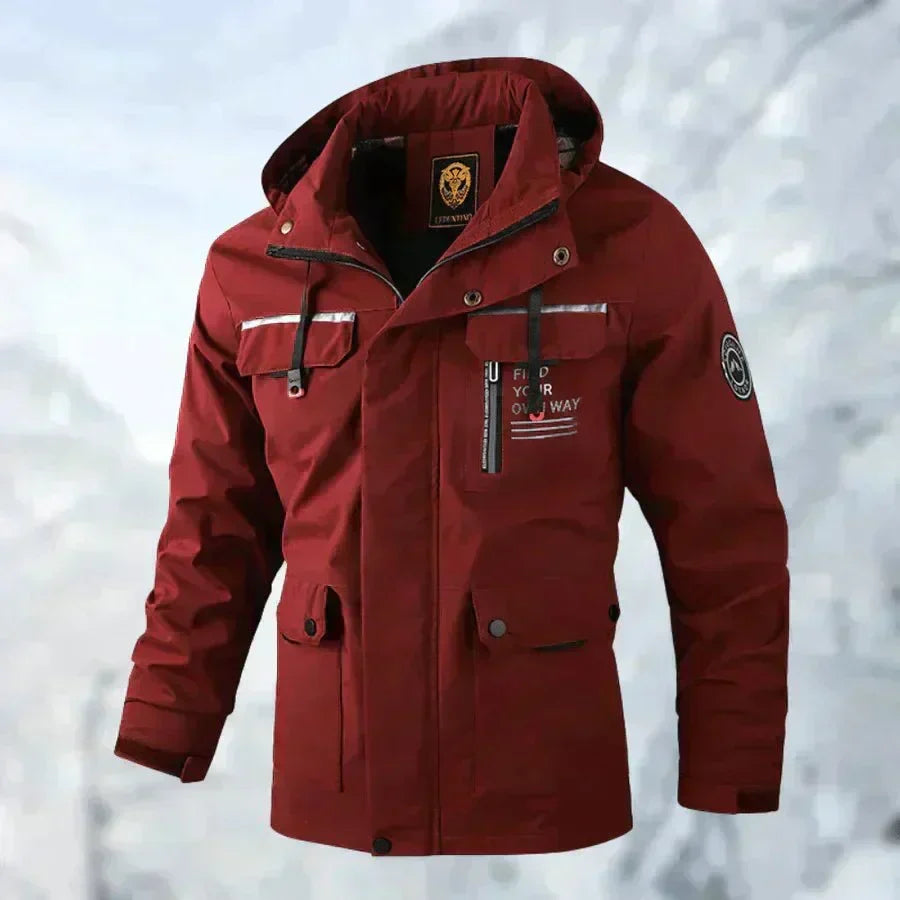 Herren wasserdichte Winterjacke für Regen und Schnee