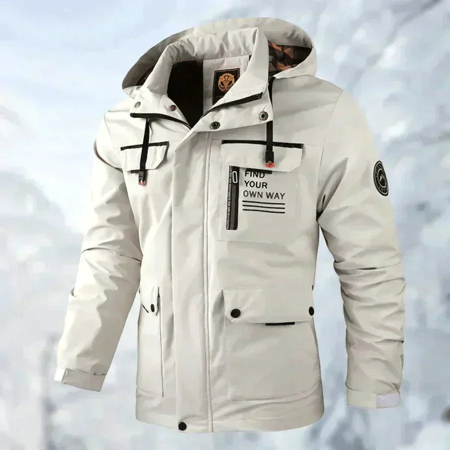 Herren wasserdichte Winterjacke für Regen und Schnee