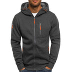 Herren Hoodie mit Reissverschluss und Taschen