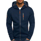 Herren Hoodie mit Reissverschluss und Taschen