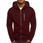 Herren Hoodie mit Reissverschluss und Taschen