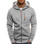 Herren Hoodie mit Reissverschluss und Taschen