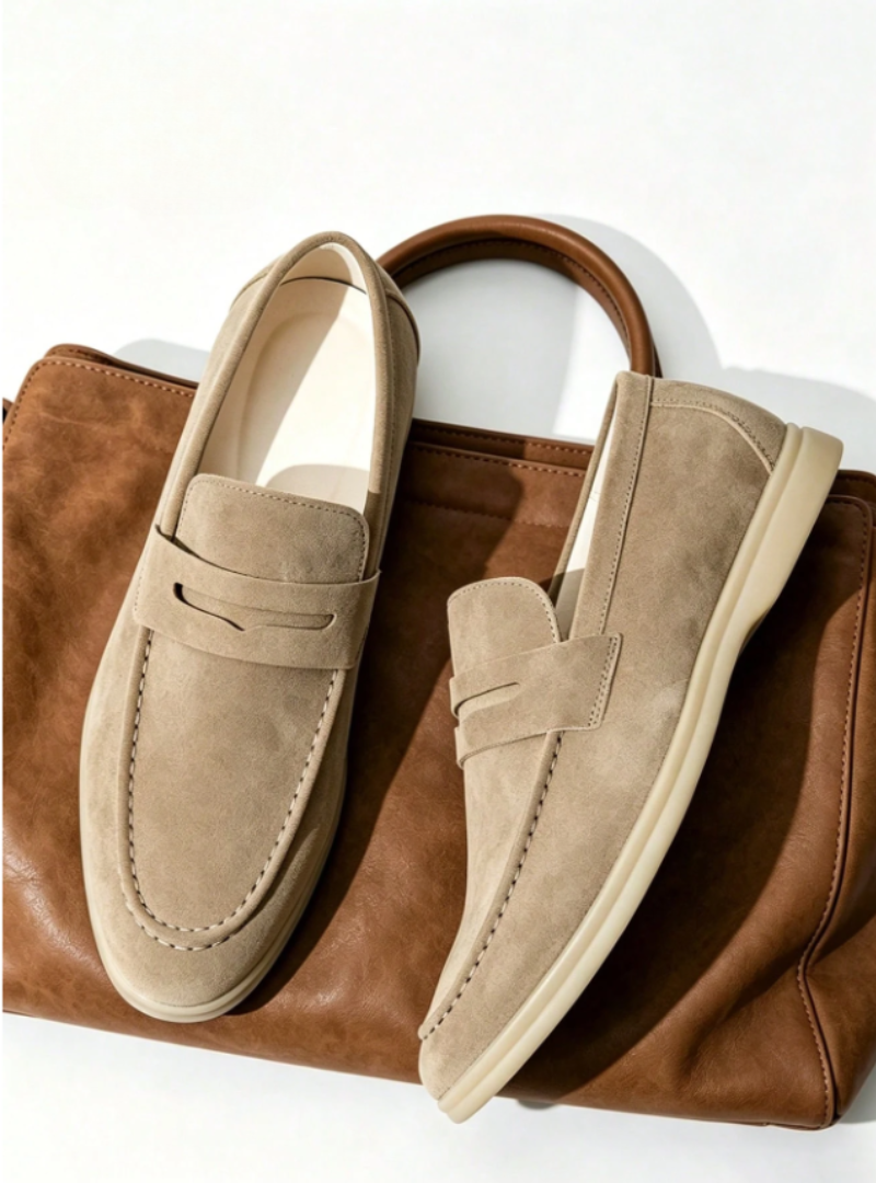 Herren Loafer zum Schlüpfen mit Ziernaht