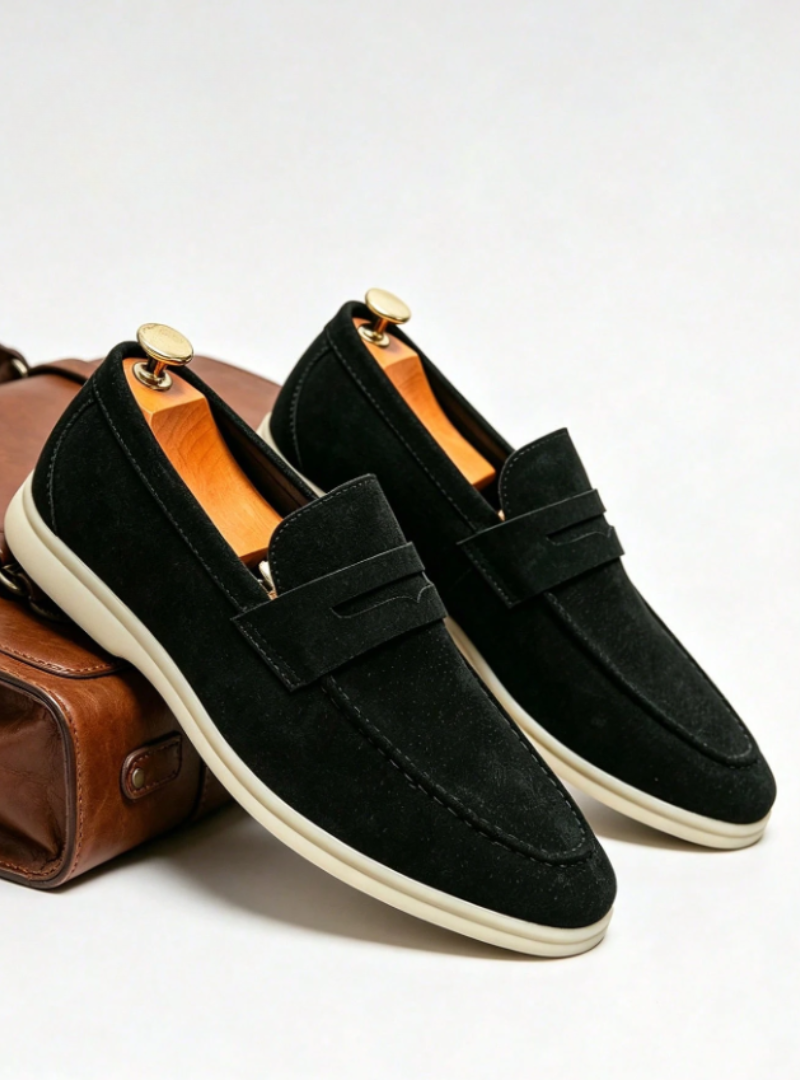 Herren Loafer zum Schlüpfen mit Ziernaht