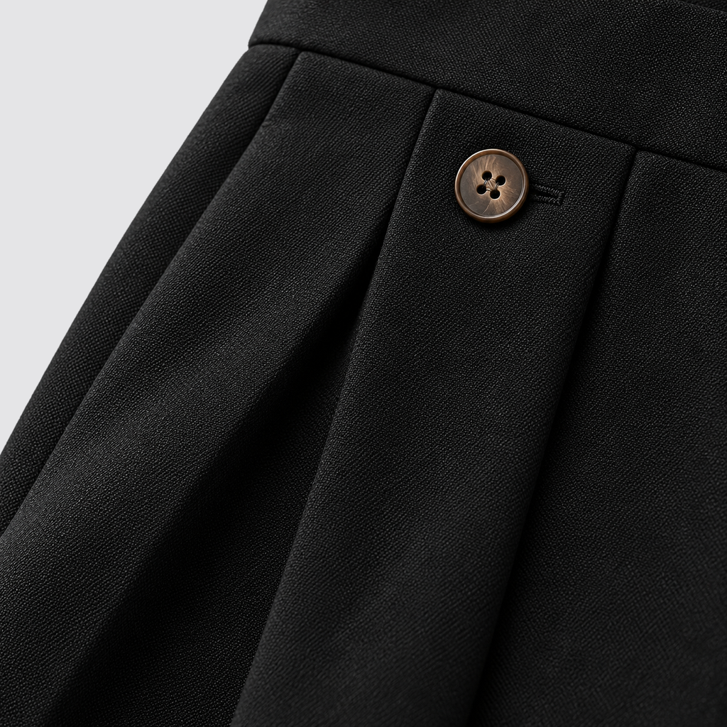 Herren Bundfaltenhose mit weitem Bein