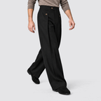 Herren Bundfaltenhose mit weitem Bein