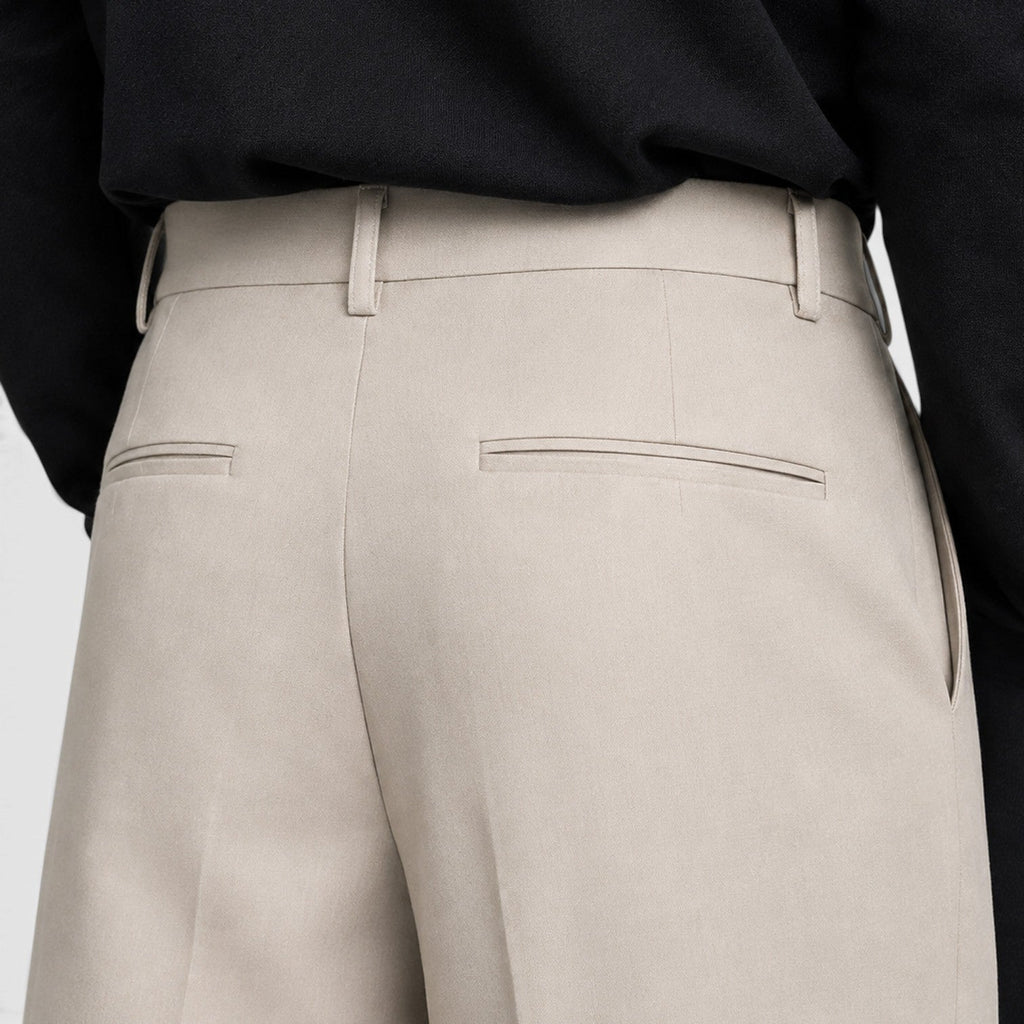 Herren Bundfaltenhose mit weiter Passform