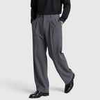 Herren Bundfaltenhose mit weiter Passform