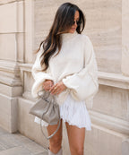Damen Oversize Pullover weich und kuschelig