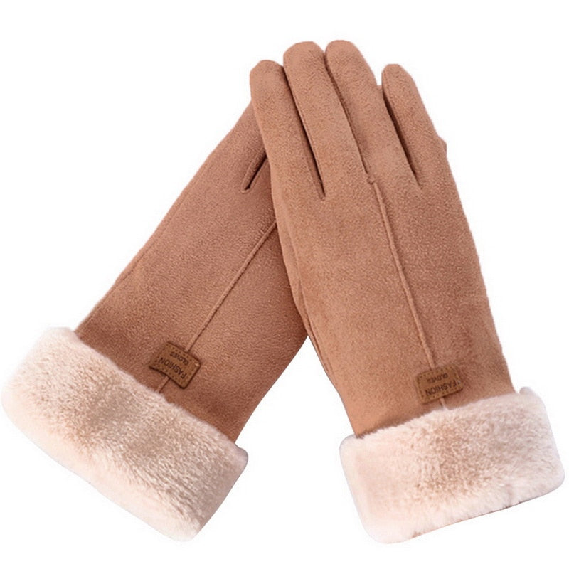 Damen warme Winterhandschuhe gefüttert