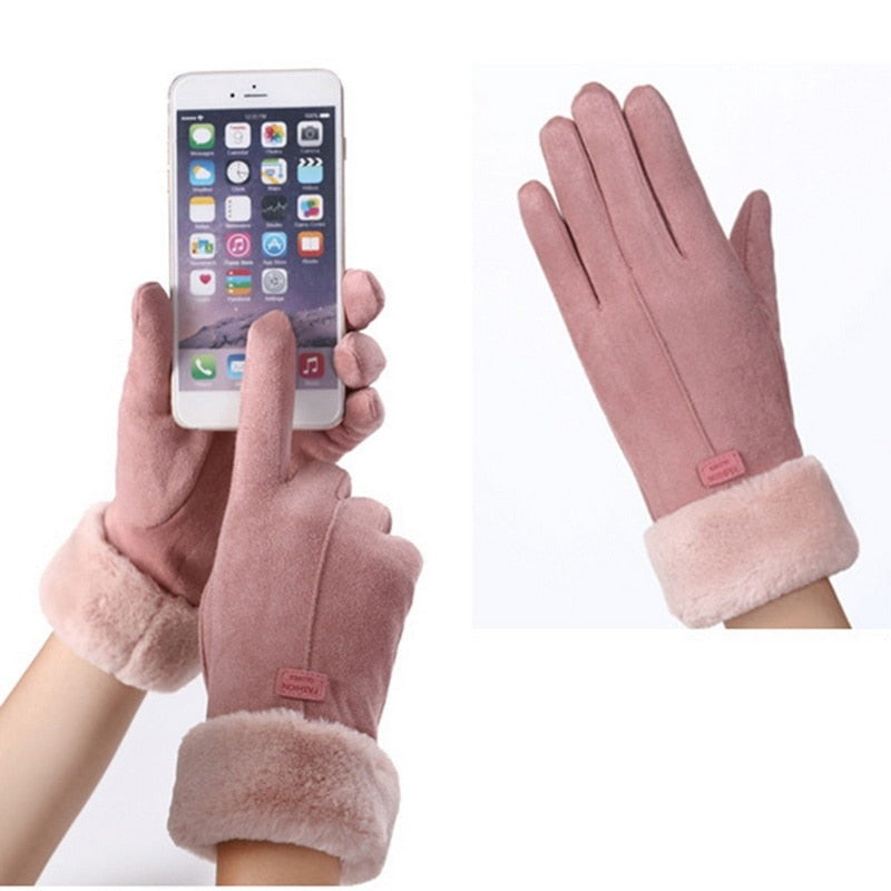 Damen warme Winterhandschuhe gefüttert