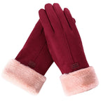 Damen warme Winterhandschuhe gefüttert