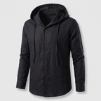 Herren Leinen Hoodie leicht für warme Tage