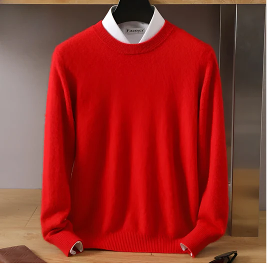 Herren Strickpullover mit Rundhals